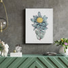 Leafy Green Dandelion Floral Canvas Wall Art Print - 11"x14"